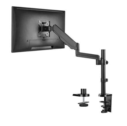monitor arm black for with c-clamp and grommet mount