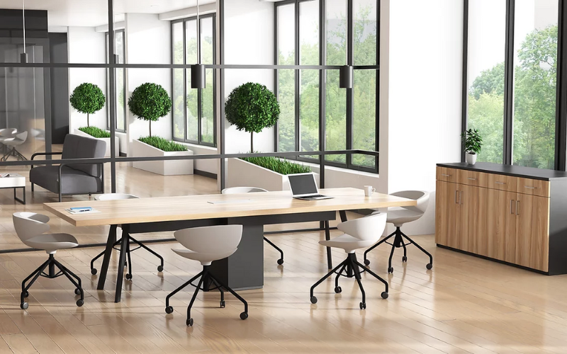 Conference Table with six chairs