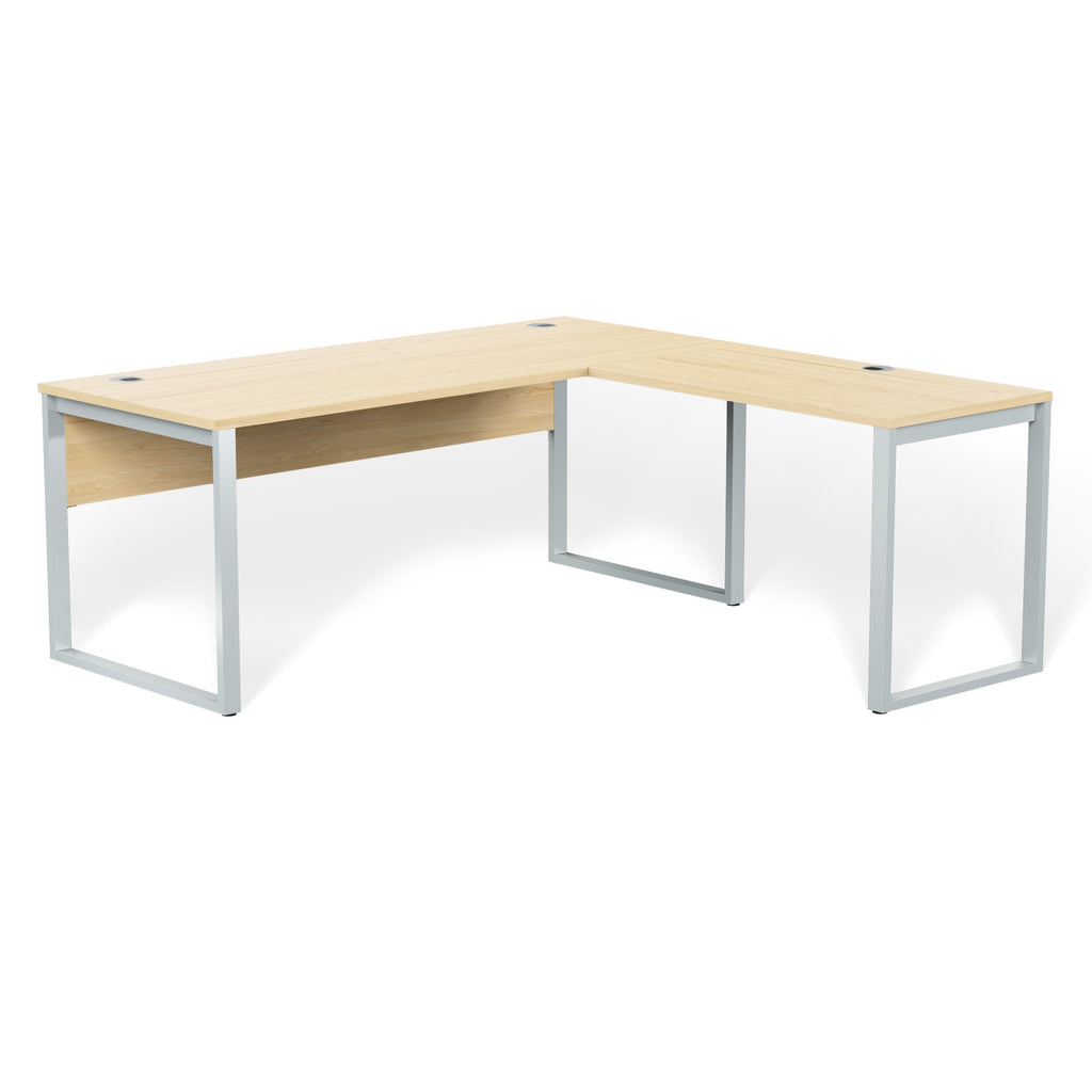 custom l shaped executive desk maple finish