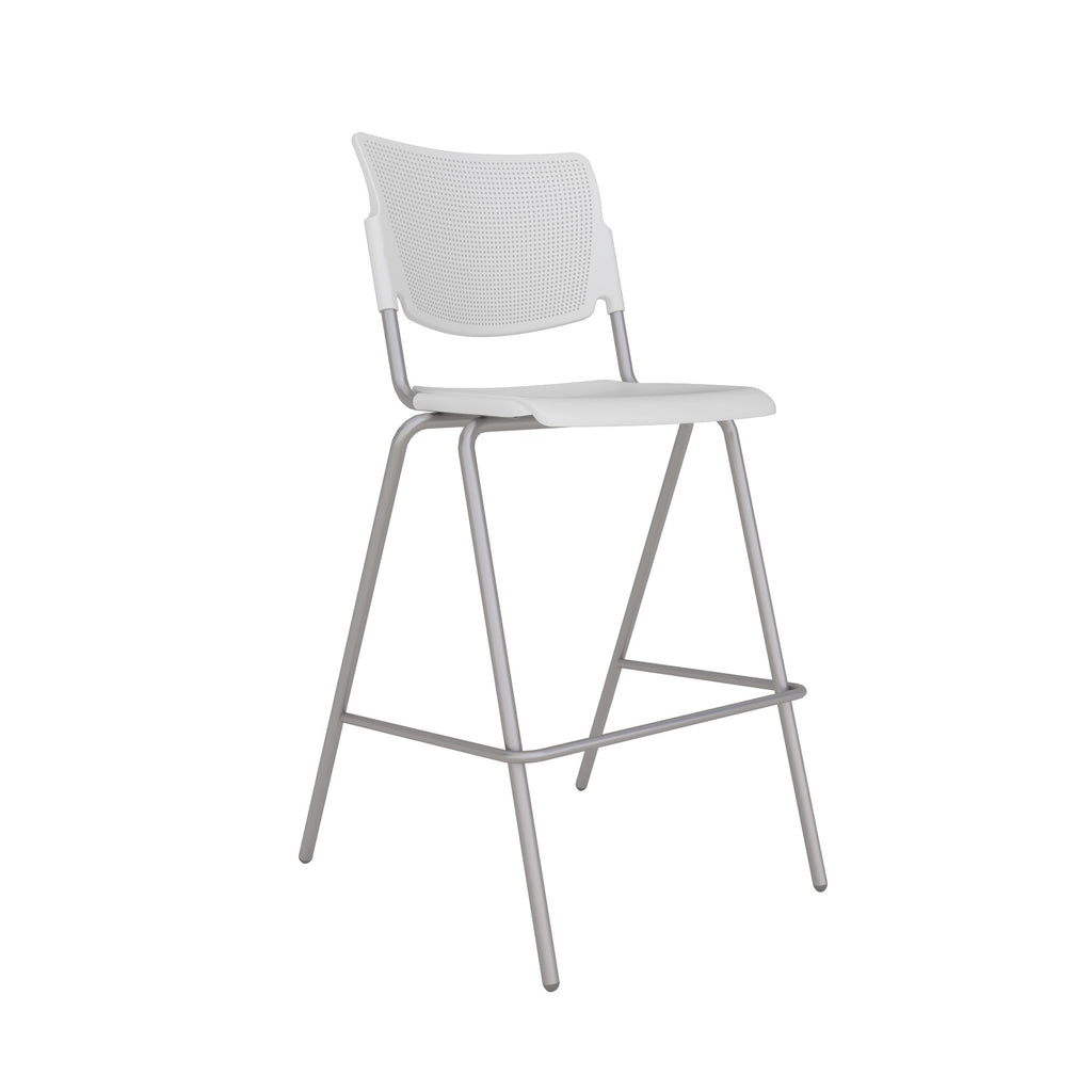 white bar height chair