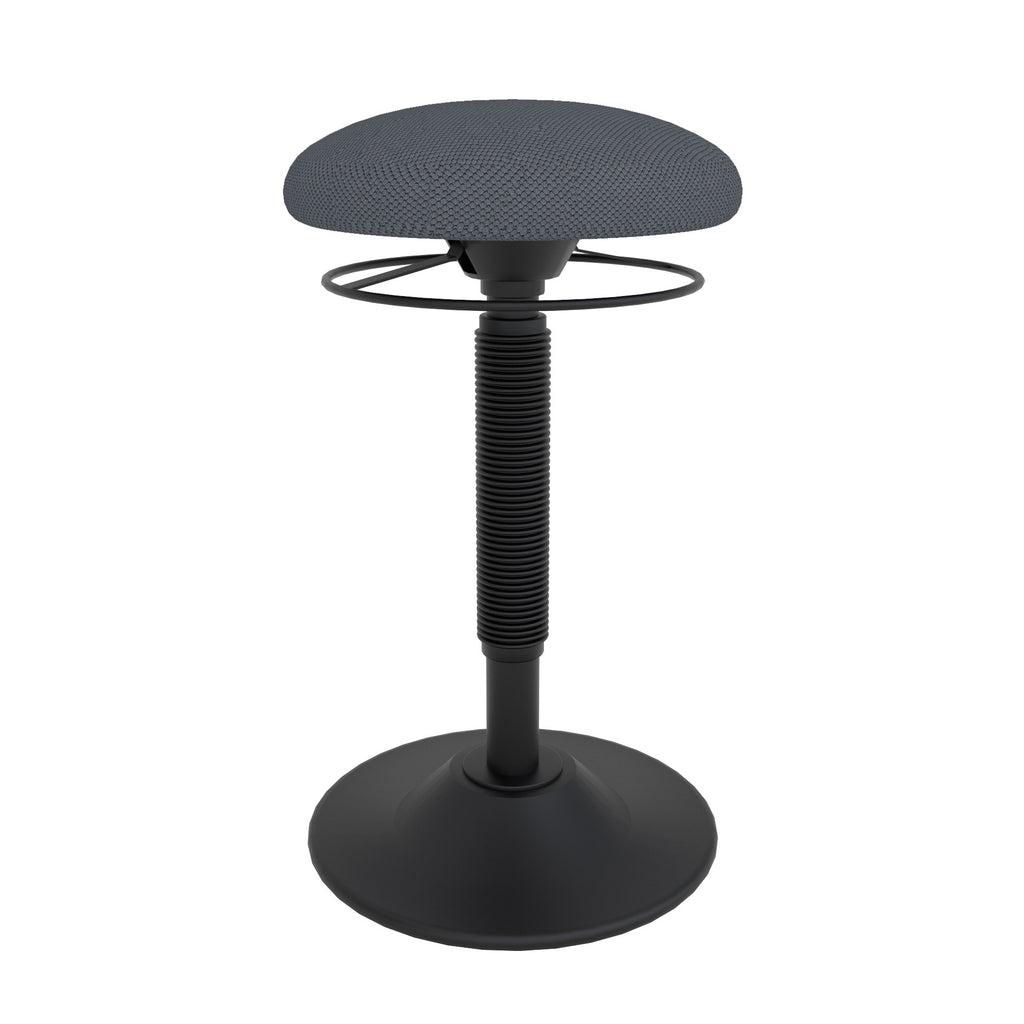 ergonomic desk stool slate grey
