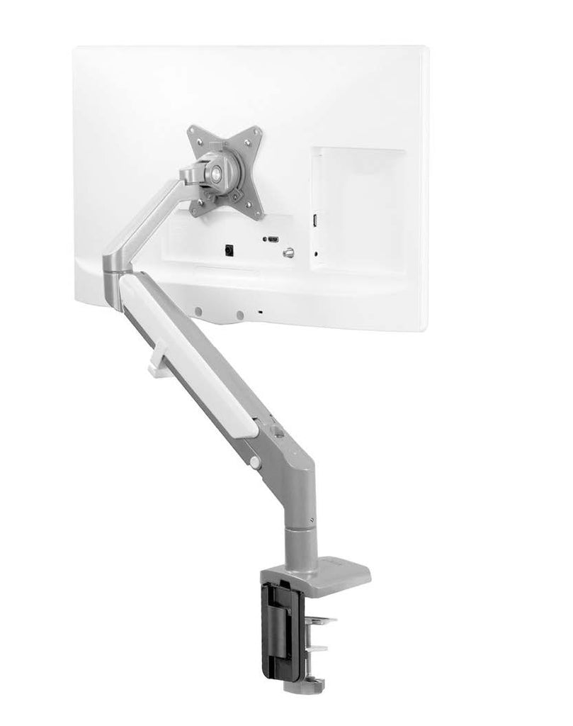 monitor arm for desk mounting silver